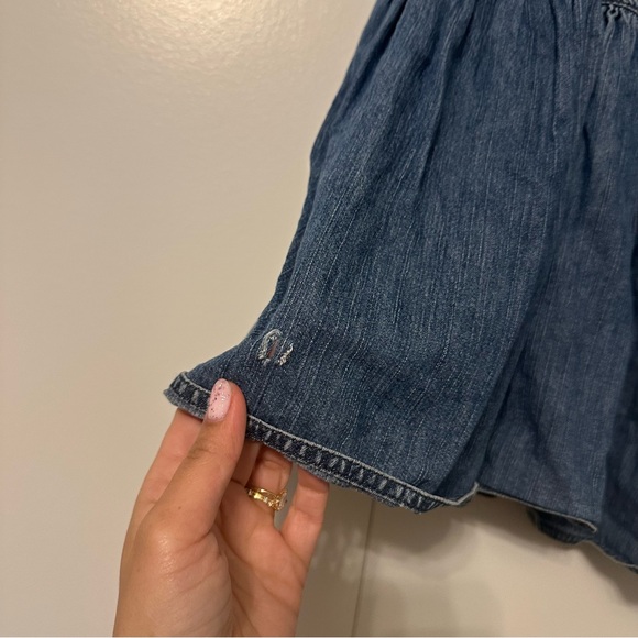 Lauren Jeans Company Denim Tiered Skirt – Boho Prairie - Picture 5 of 6